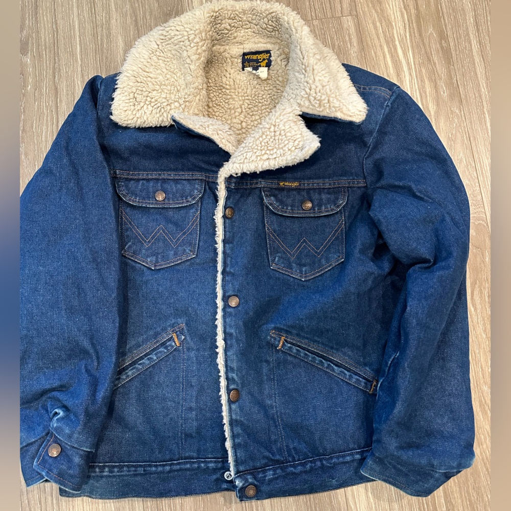Vintage Wrangler Denim Sherpa Jacket